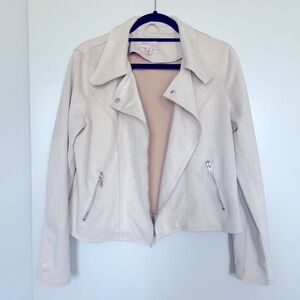 Philosophy Faux Suede Open Front Jacket